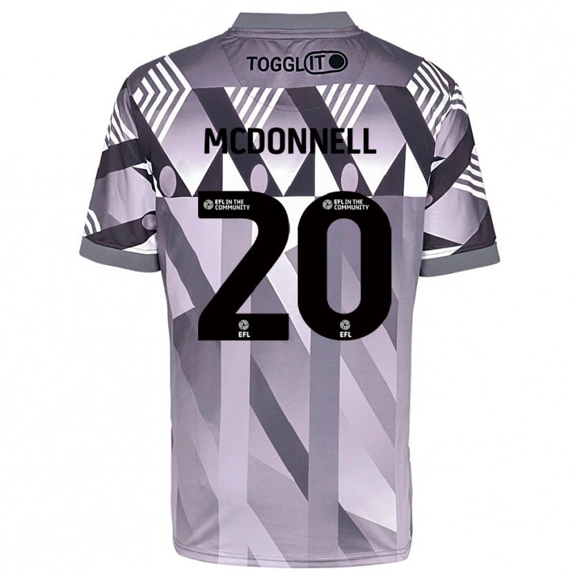 Danxen Mænd Joe McDonnell #20 Lysegrå Målmandstrøje 2025/26 Trøje T-shirt