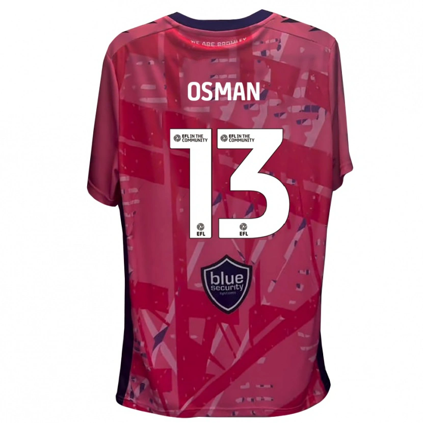 Danxen Mænd Cemal Osman #13 Pink Hvid Målmandstrøje 2025/26 Trøje T-shirt