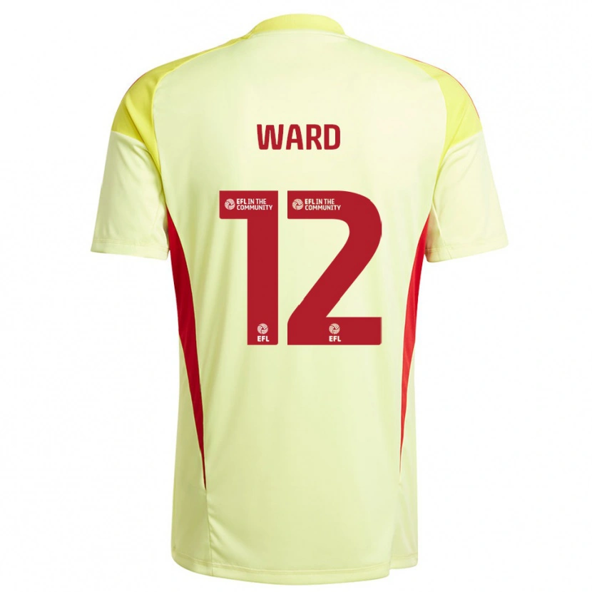 Danxen Mænd Lewis Ward #12 Bleg Gul Målmandstrøje 2025/26 Trøje T-shirt