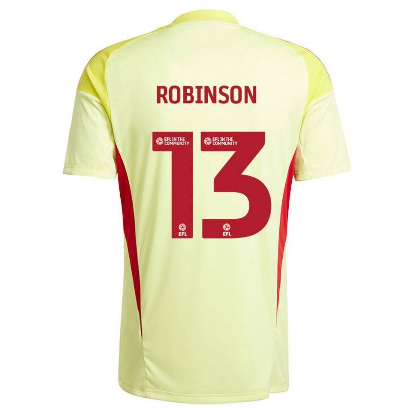 Danxen Mænd Anton Robinson #13 Bleg Gul Målmandstrøje 2025/26 Trøje T-shirt