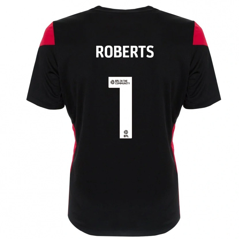 Danxen Mænd Myles Roberts #1 Sort Hvid Målmandstrøje 2025/26 Trøje T-shirt