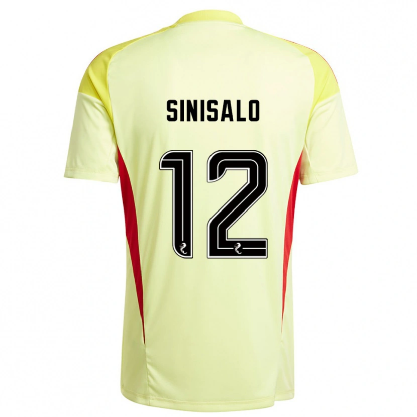 Danxen Mænd Viljami Sinisalo #12 Gul Rød Målmandstrøje 2025/26 Trøje T-shirt