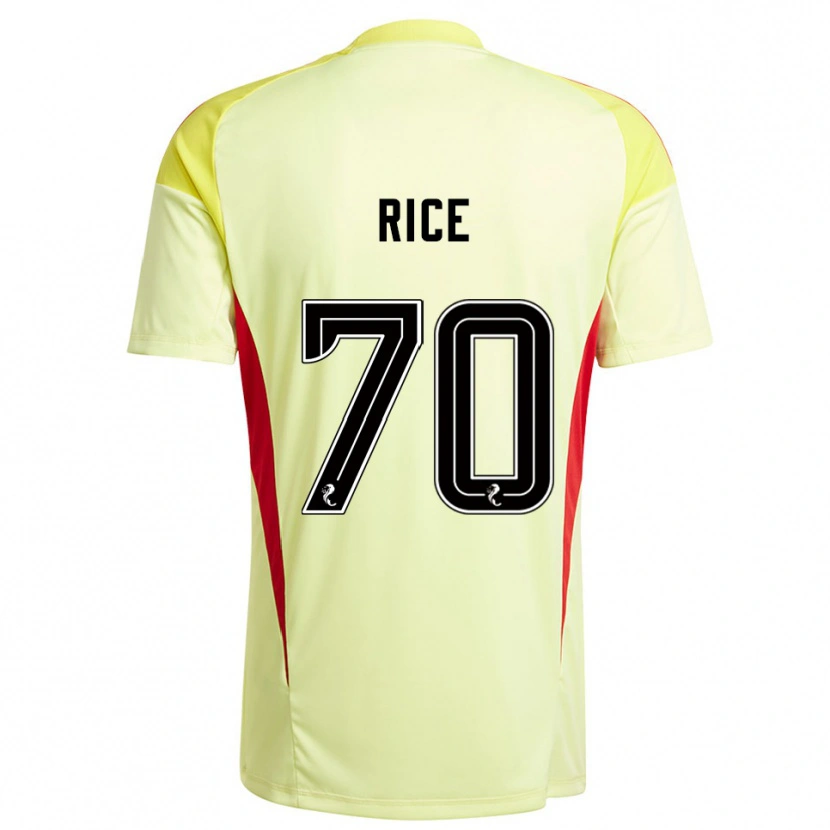 Danxen Mænd Aidan Rice #70 Gul Rød Målmandstrøje 2025/26 Trøje T-shirt