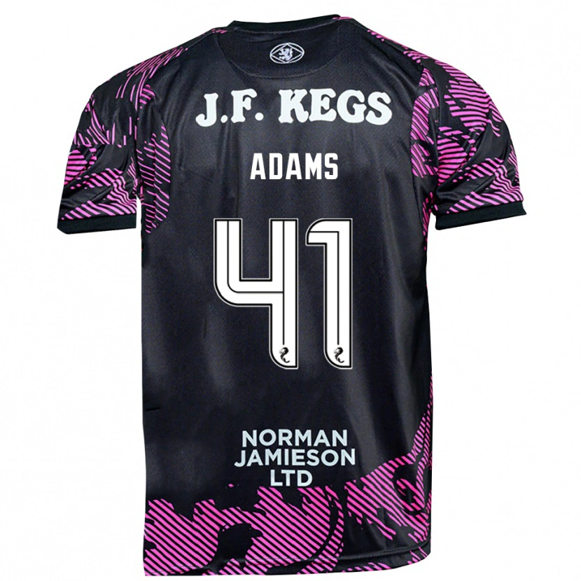 Danxen Mænd Ruairidh Adams #41 Pink Sort Målmandstrøje 2025/26 Trøje T-shirt
