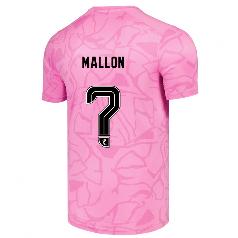 Danxen Mænd Ryan Mallon #0 Pink Sort Målmandstrøje 2025/26 Trøje T-shirt