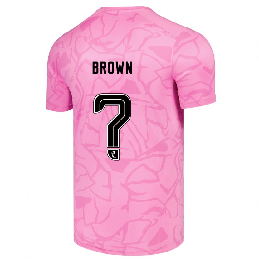 Danxen Mænd Fraser Brown #0 Pink Sort Målmandstrøje 2025/26 Trøje T-shirt