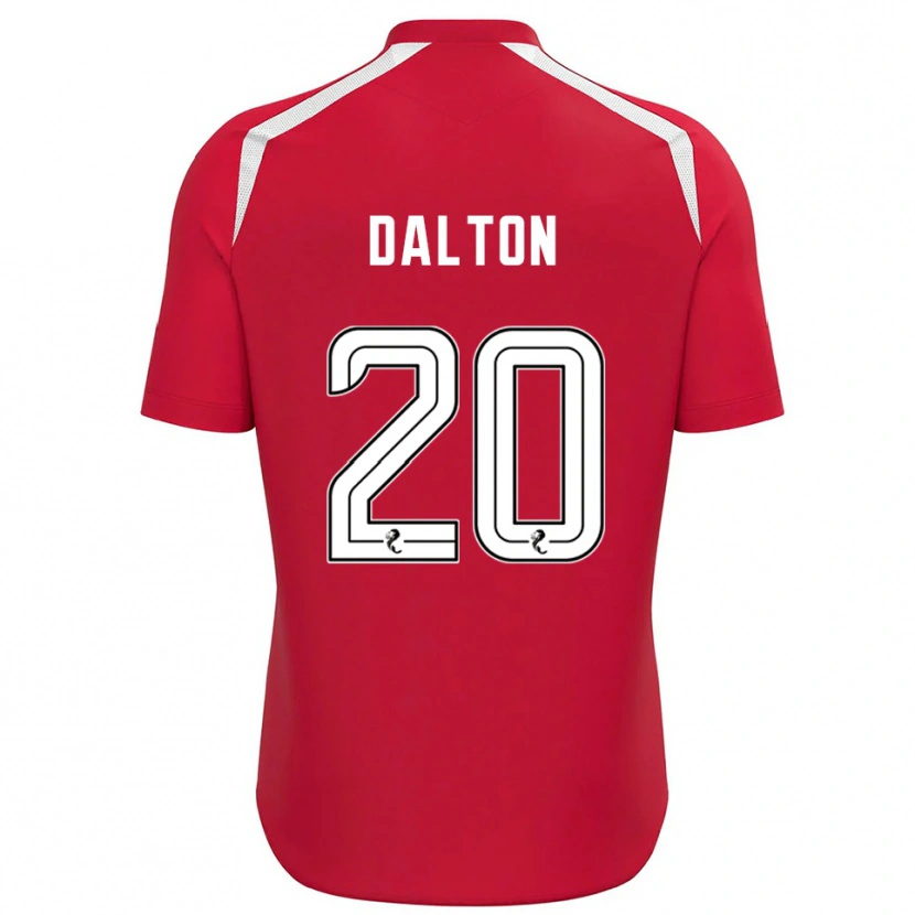 Danxen Mænd Sean Dalton #20 Rød Hvid Målmandstrøje 2025/26 Trøje T-shirt