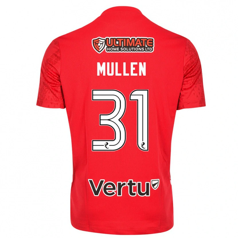 Danxen Mænd Ryan Mullen #31 Rød Hvid Målmandstrøje 2025/26 Trøje T-shirt