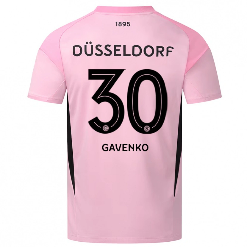 Danxen Mænd Ivan Gavenko #30 Pink Sort Målmandstrøje 2025/26 Trøje T-shirt