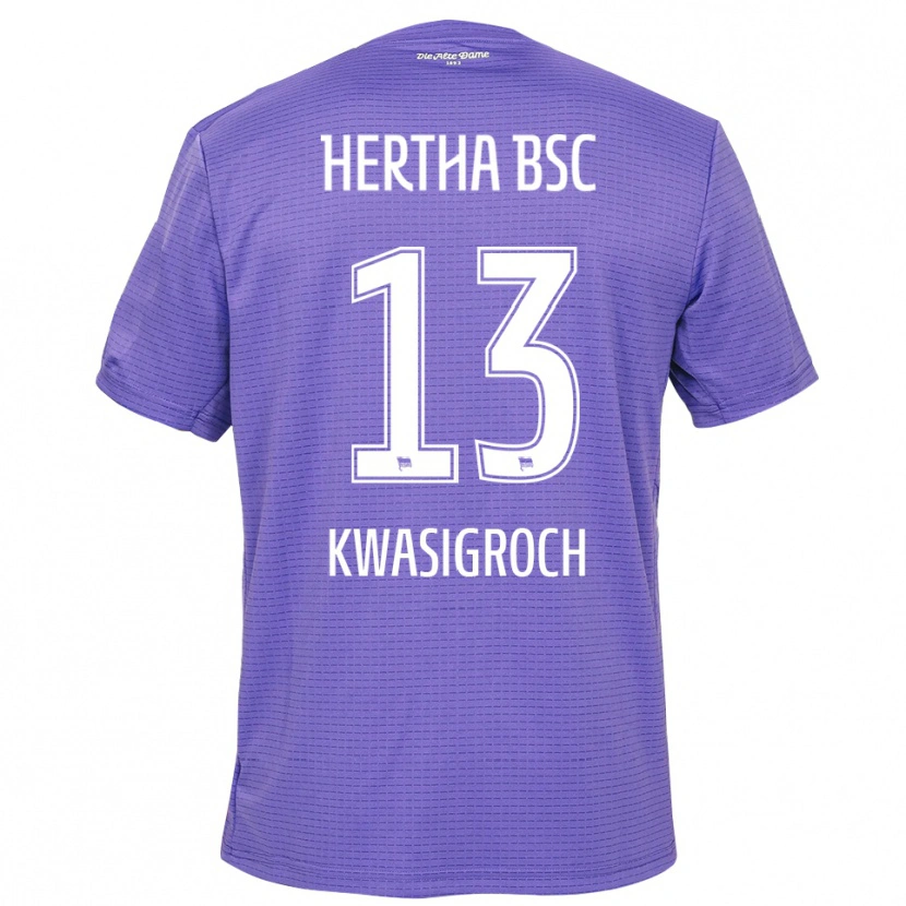 Danxen Mænd Robert Kwasigroch #13 Lilla Hvid Målmandstrøje 2025/26 Trøje T-shirt