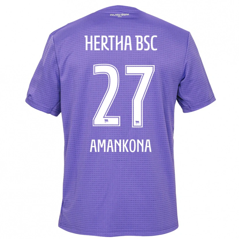 Danxen Mænd Nash-Daniel Amankona #27 Lilla Hvid Målmandstrøje 2025/26 Trøje T-shirt