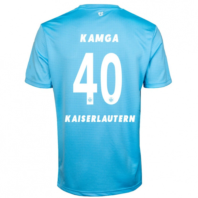 Danxen Mænd Enis Kamga #40 Lyseblå Hvid Målmandstrøje 2025/26 Trøje T-shirt