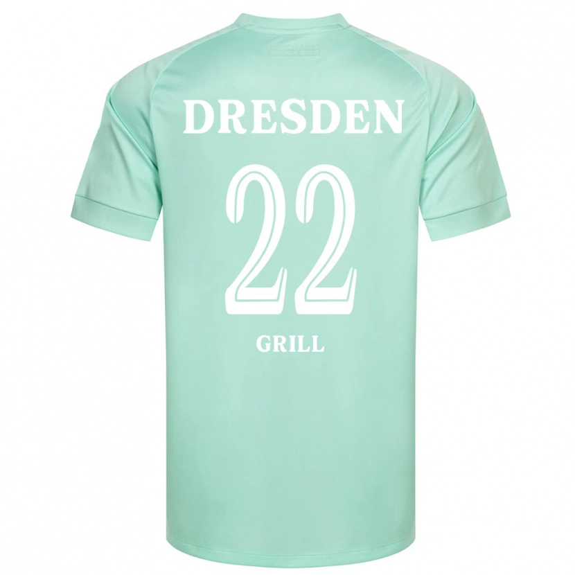 Danxen Mænd Lennart Grill #22 Lysegrøn Hvid Målmandstrøje 2025/26 Trøje T-shirt