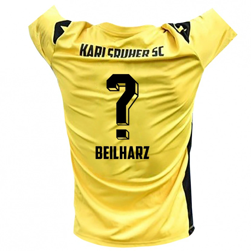 Danxen Mænd Charlotte Beilharz #0 Gul Sort Målmandstrøje 2025/26 Trøje T-shirt