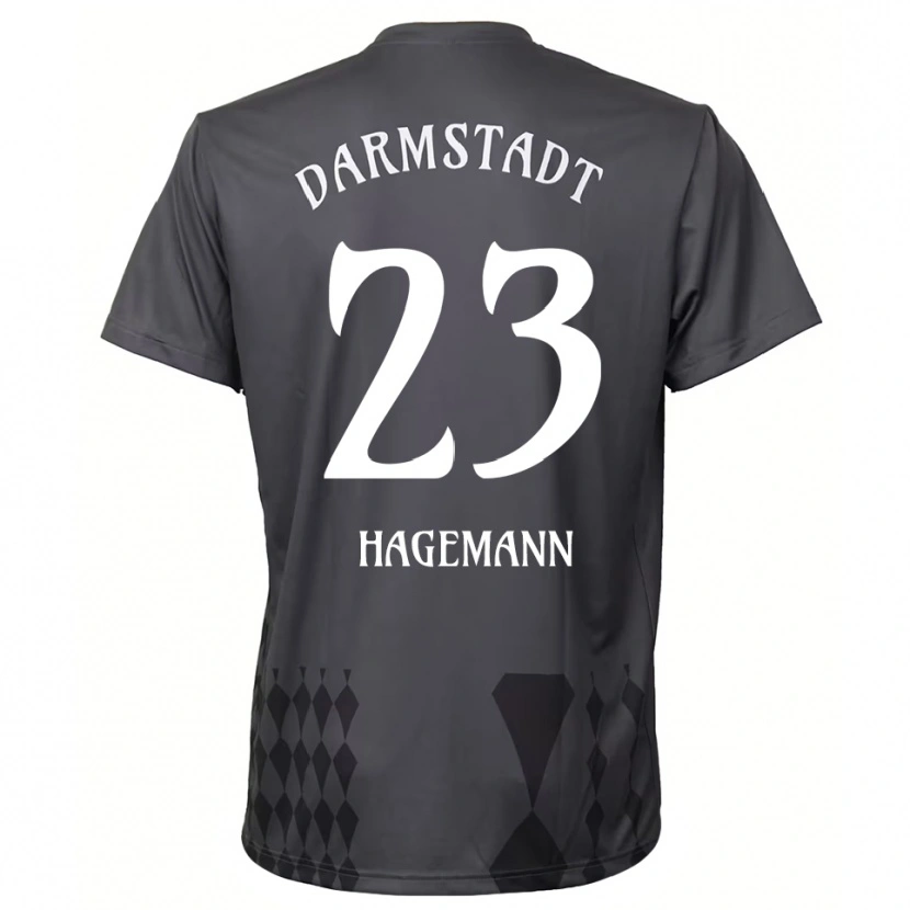 Danxen Mænd Emil Hagemann #23 Mørkegrå Målmandstrøje 2025/26 Trøje T-shirt