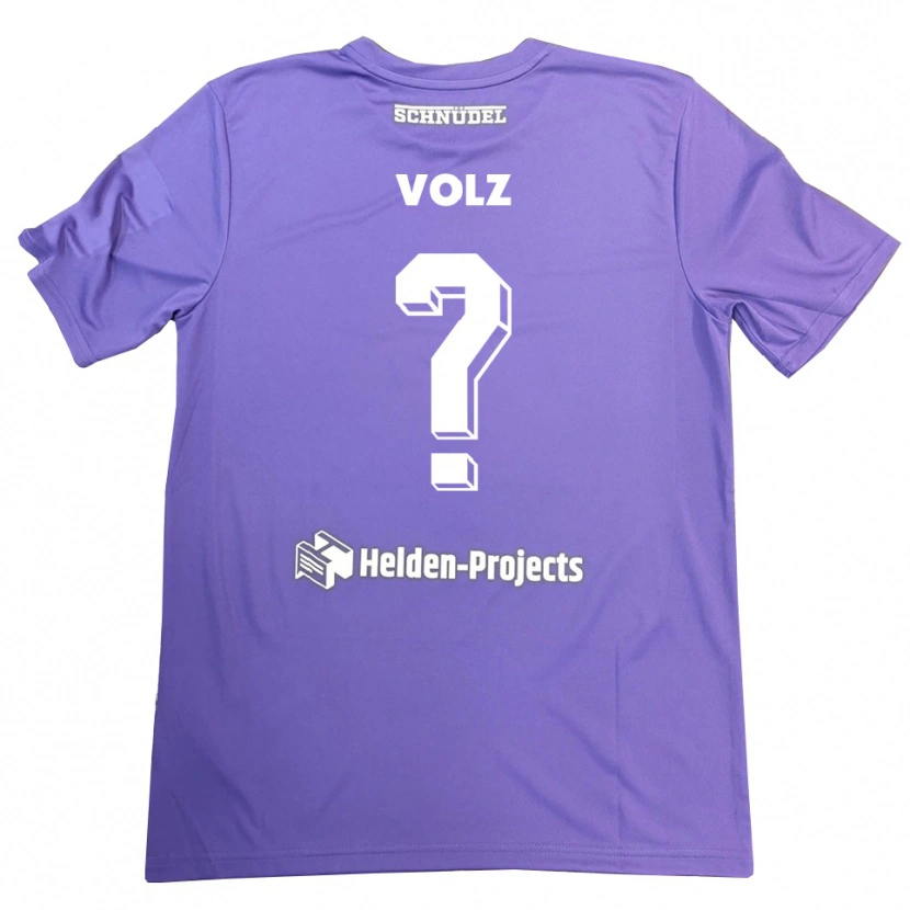 Danxen Mænd Jule Volz #0 Lilla Hvid Målmandstrøje 2025/26 Trøje T-shirt