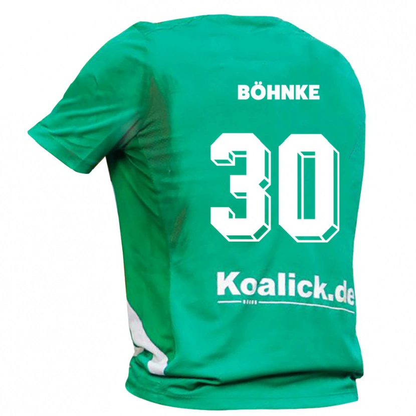 Danxen Mænd Max Böhnke #30 Grøn Hvid Målmandstrøje 2025/26 Trøje T-shirt