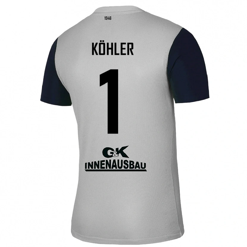 Danxen Mænd Lucas Köhler #1 Grå Sort Målmandstrøje 2025/26 Trøje T-shirt