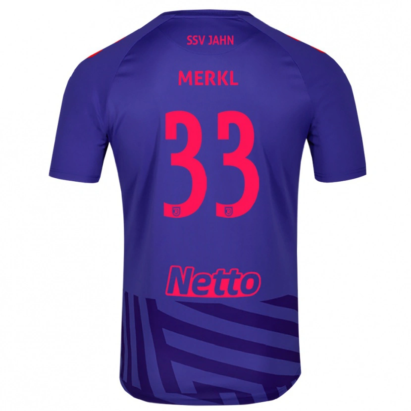 Danxen Mænd Maurice Merkl #33 Kongeblå Rød Målmandstrøje 2025/26 Trøje T-shirt