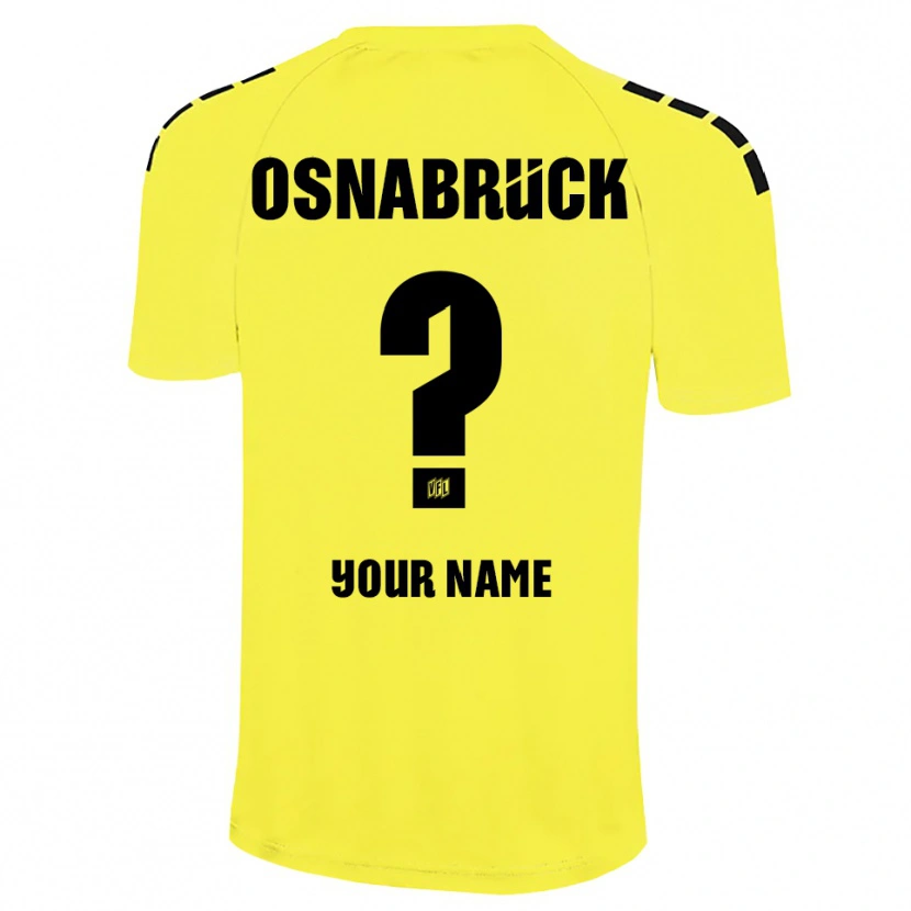 Danxen Mænd VfL Osnabrück Gul Sort Målmandstrøje 2025/26 Trøje T-shirt