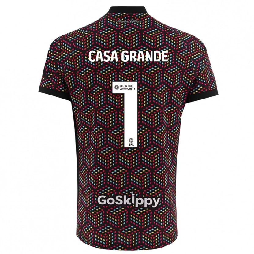 Danxen Mænd Josey Casa-Grande #1 Sort Hvid Målmandstrøje 2025/26 Trøje T-shirt