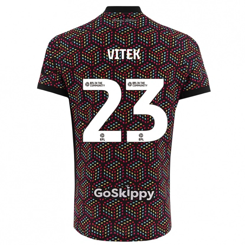 Danxen Mænd Radek Vítek #23 Sort Hvid Målmandstrøje 2025/26 Trøje T-shirt