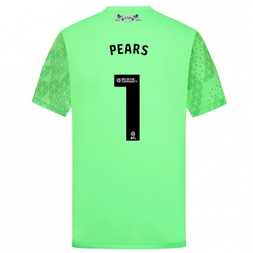 Danxen Mænd Aynsley Pears #1 Fluorescerende Grøn Målmandstrøje 2025/26 Trøje T-shirt