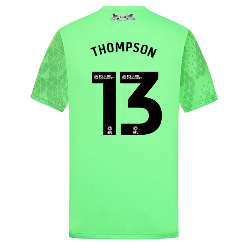 Danxen Mænd Luke Thompson #13 Fluorescerende Grøn Målmandstrøje 2025/26 Trøje T-shirt