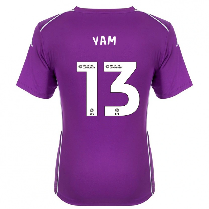Danxen Mænd Callum Yam #13 Lilla Hvid Målmandstrøje 2025/26 Trøje T-shirt