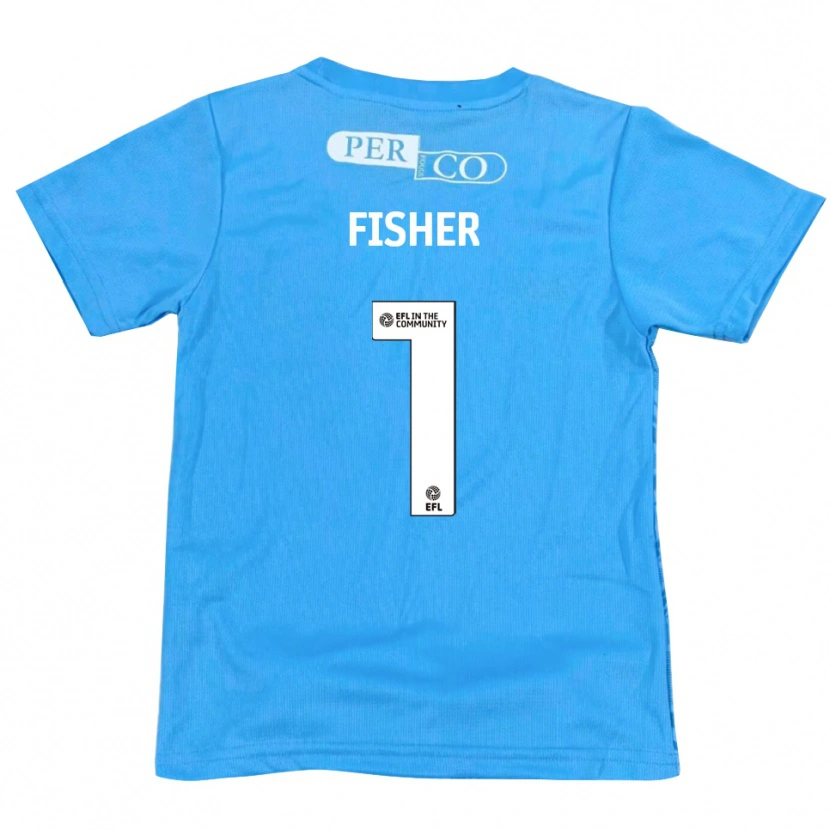 Danxen Mænd Nathan Fisher #1 Blå Hvid Målmandstrøje 2025/26 Trøje T-shirt