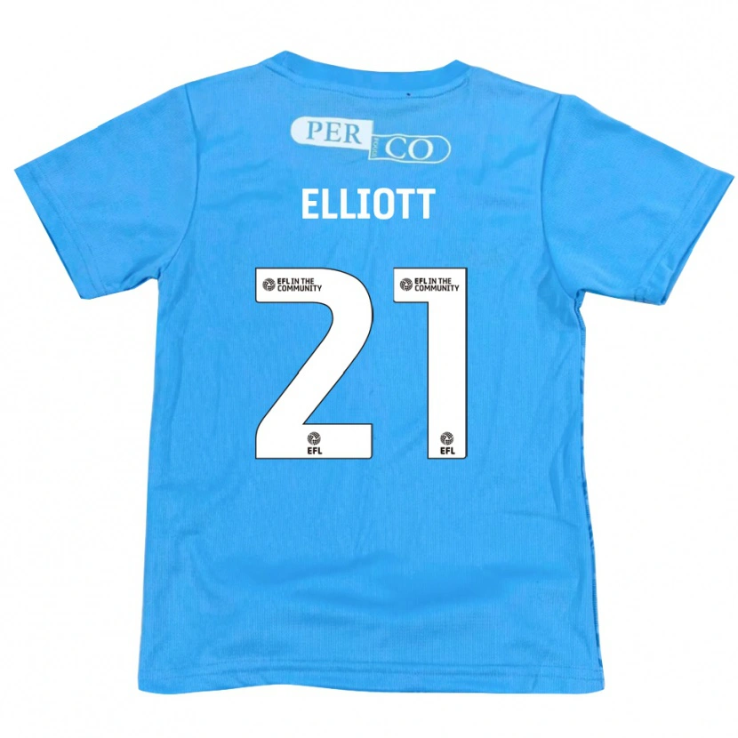 Danxen Mænd Felix Elliott #21 Blå Hvid Målmandstrøje 2025/26 Trøje T-shirt