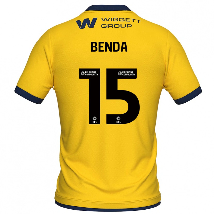 Danxen Mænd Steven Benda #15 Gul Sort Målmandstrøje 2025/26 Trøje T-shirt