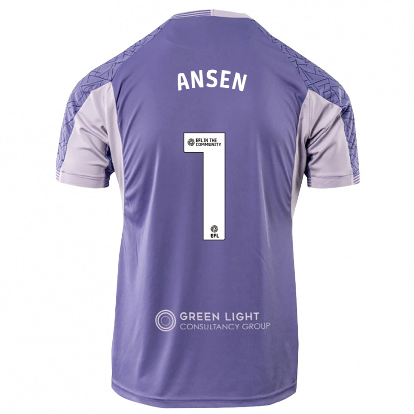 Danxen Mænd Henry Bullen #1 Lys Lilla Målmandstrøje 2025/26 Trøje T-shirt