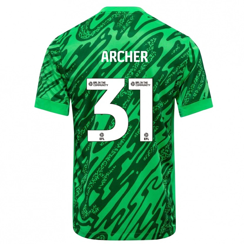 Danxen Mænd Jordan Archer #31 Skovgrøn Målmandstrøje 2025/26 Trøje T-shirt