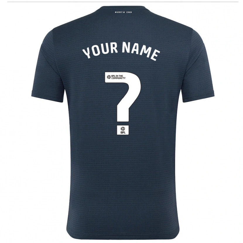Danxen Mænd Preston North End Sort Hvid Målmandstrøje 2025/26 Trøje T-shirt