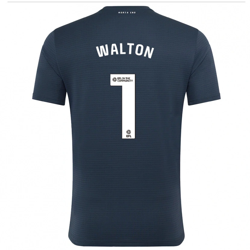 Danxen Mænd Jack Walton #1 Sort Hvid Målmandstrøje 2025/26 Trøje T-shirt