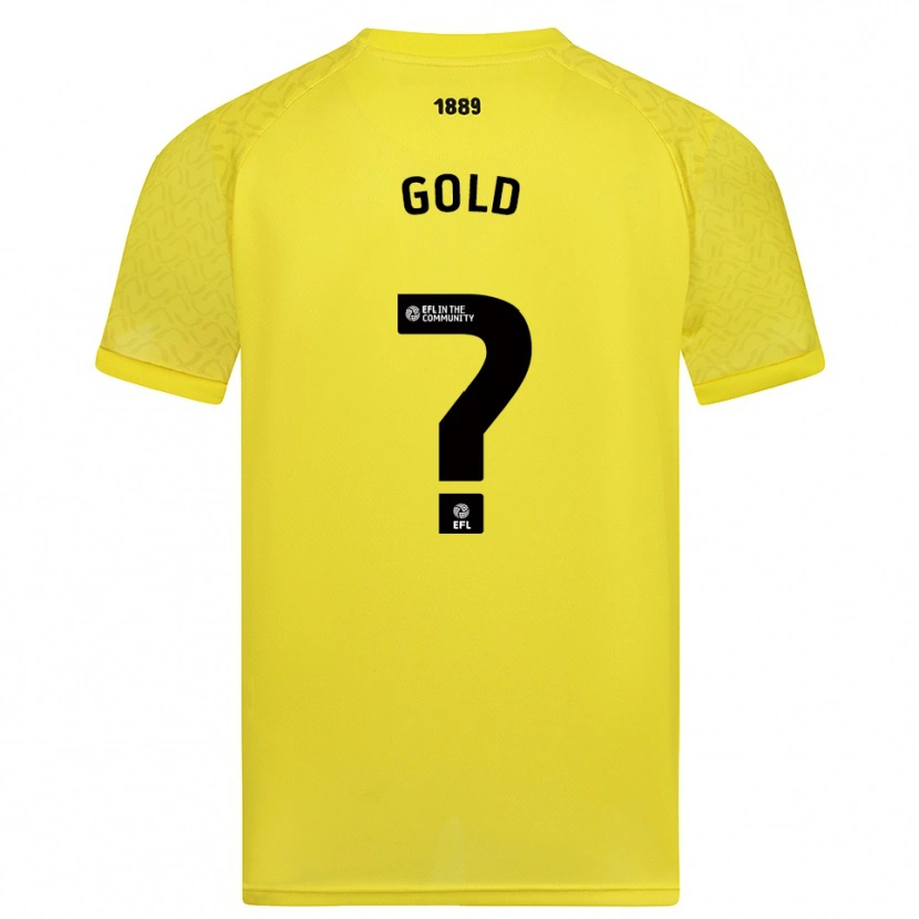 Danxen Mænd Ethan Gold #0 Gul Sort Målmandstrøje 2025/26 Trøje T-shirt