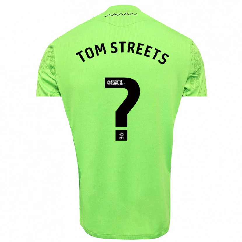 Danxen Mænd Tom Streets #0 Lime Sort Målmandstrøje 2025/26 Trøje T-shirt