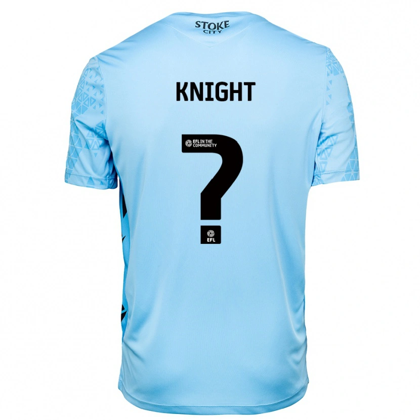 Danxen Mænd Lucas Knight #0 Himmelblå Sort Målmandstrøje 2025/26 Trøje T-shirt