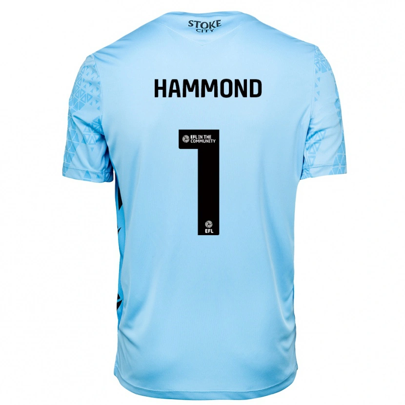 Danxen Mænd Alek Hammond #1 Himmelblå Sort Målmandstrøje 2025/26 Trøje T-shirt