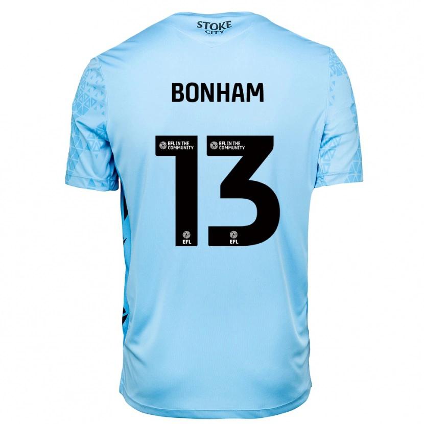 Danxen Mænd Jack Bonham #13 Himmelblå Sort Målmandstrøje 2025/26 Trøje T-shirt
