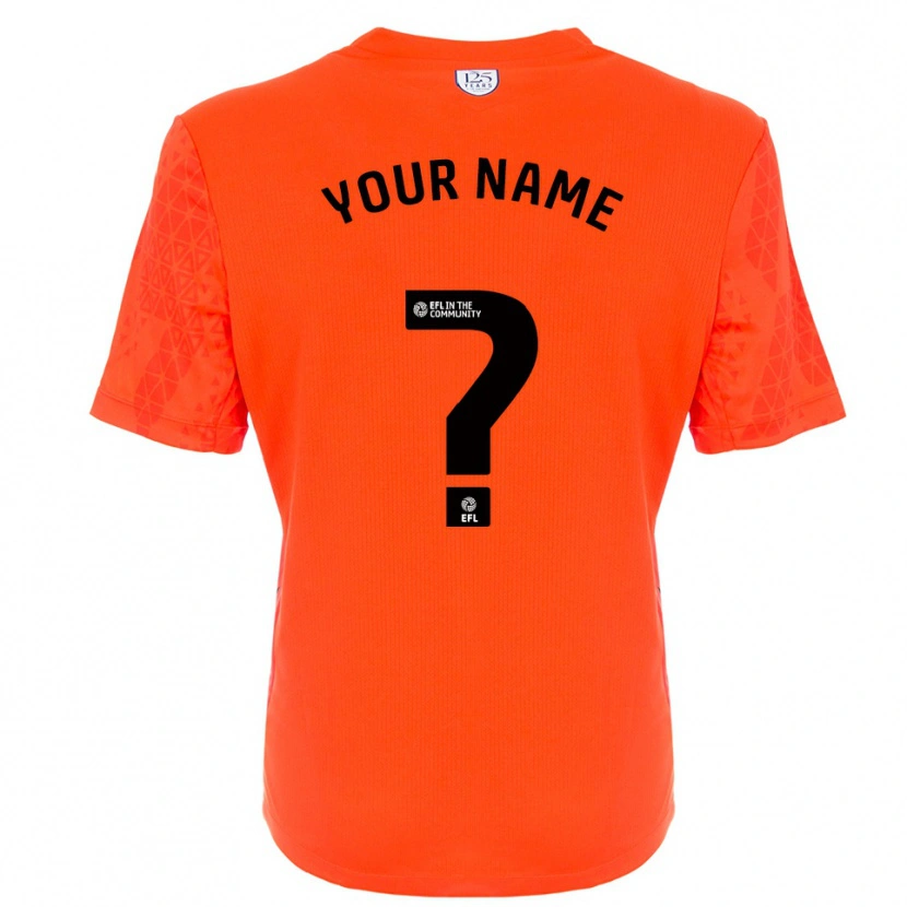 Danxen Mænd West Bromwich Albion Orange Sort Målmandstrøje 2025/26 Trøje T-shirt