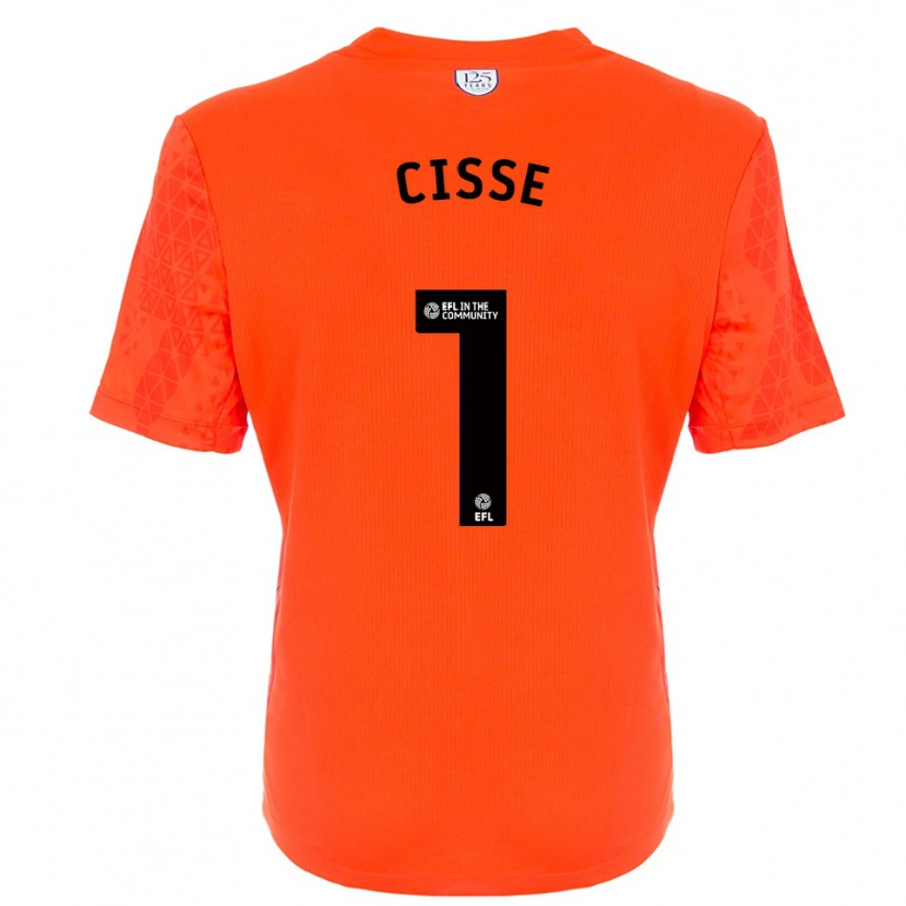 Danxen Mænd Ben Cisse #1 Orange Sort Målmandstrøje 2025/26 Trøje T-shirt