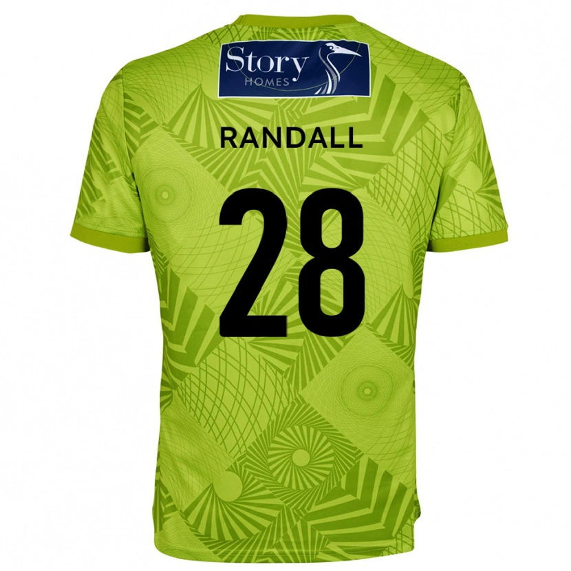 Danxen Mænd Thomas Randall #28 Gul Grøn Målmandstrøje 2025/26 Trøje T-shirt