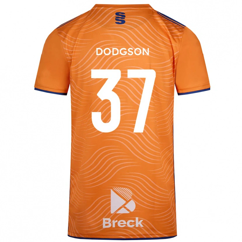 Danxen Mænd Ewan Dodgson #37 Orange Sort Målmandstrøje 2025/26 Trøje T-shirt