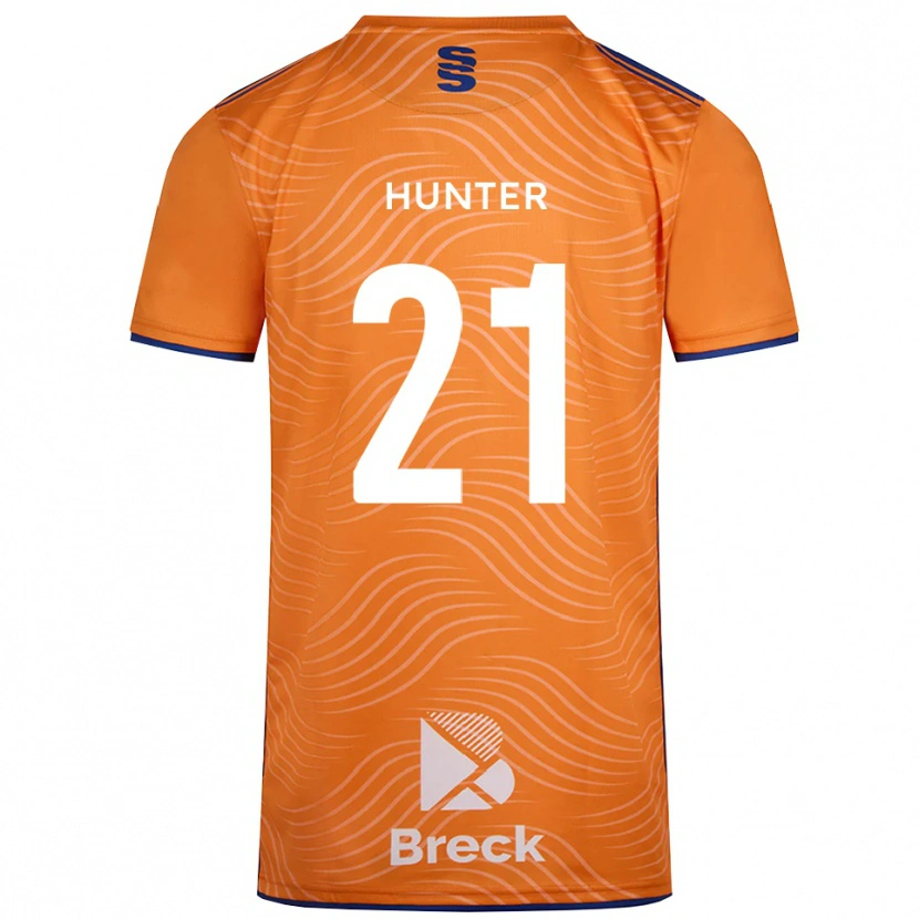 Danxen Mænd Megan Hunter #21 Orange Sort Målmandstrøje 2025/26 Trøje T-shirt