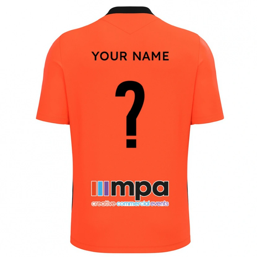 Danxen Mænd Solihull Moors Orange Sort Målmandstrøje 2025/26 Trøje T-shirt