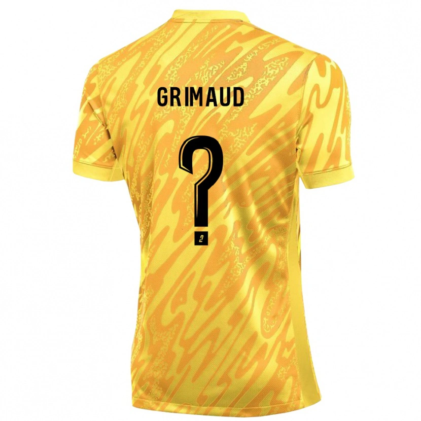 Danxen Mænd Charles Grimaud #0 Orange Gul Målmandstrøje 2025/26 Trøje T-shirt