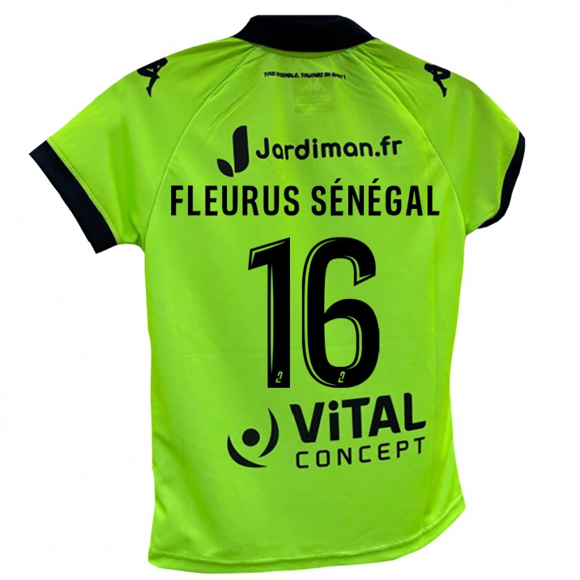 Danxen Mænd Paul Fleurus Sénégal #16 Neon Grøn Målmandstrøje 2025/26 Trøje T-shirt