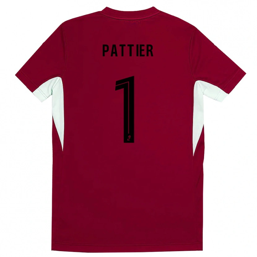 Danxen Mænd Maxime Pattier #1 Rød Sort Målmandstrøje 2025/26 Trøje T-shirt